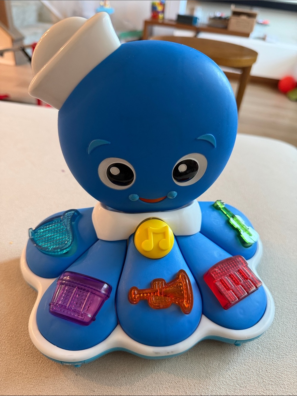 Baby Einstein Octopus Orchestra Musical Toy Light Up Instruments Sailor Hat